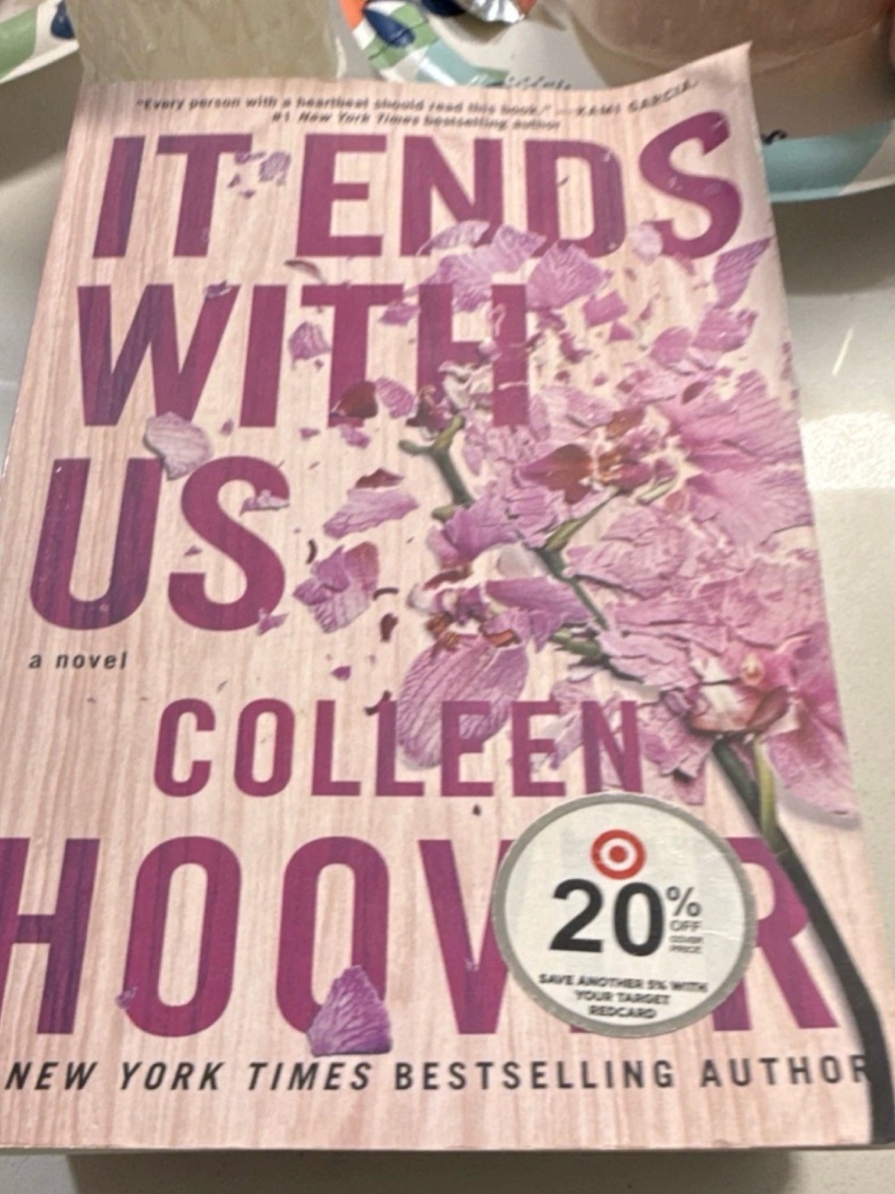 adidas Pink Floral Typography Coffee Table Book Accent